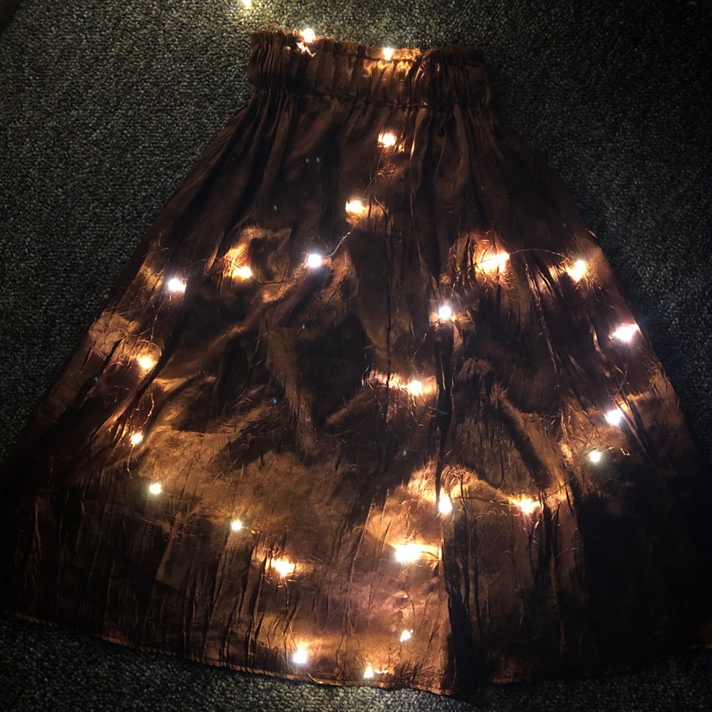 Silk Copper Skirt (Urban Outfitters)
